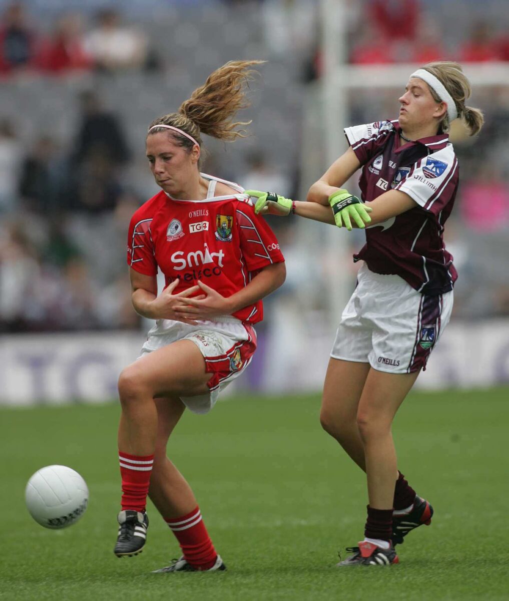 Aoibheann Daly of Galway and Regina Curtin of Cork 