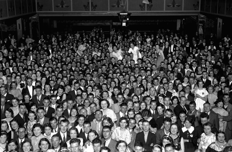 People enjoying a dance at the Arcadia Ballroom back in 1936.