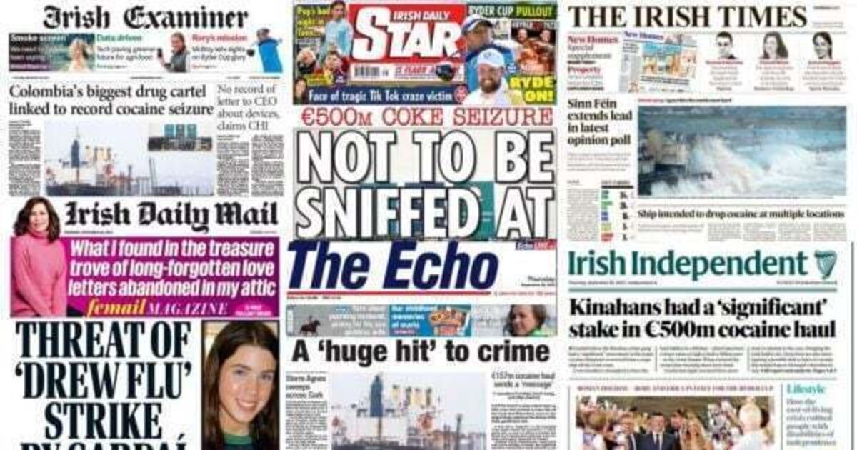 What the papers say: Thursday's front pages - Vimarsana News
