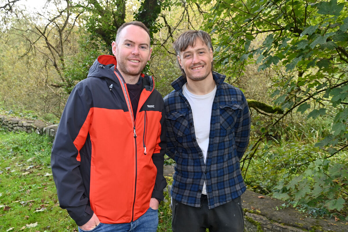  Usna Keating and Barry Hickey at the Gleann a’ Phúca, climate action arts project at the Glen Resource Centre, Cork. Picture Dan Linehan