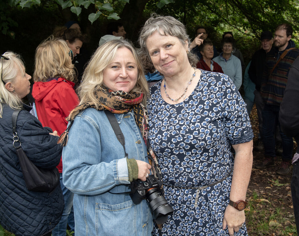  Claire Ryan, Producer and Julie Forrester, artistic director at the Gleann a’ Phúca, climate action arts project at the Glen Resource Centre, Cork. Picture Dan Linehan