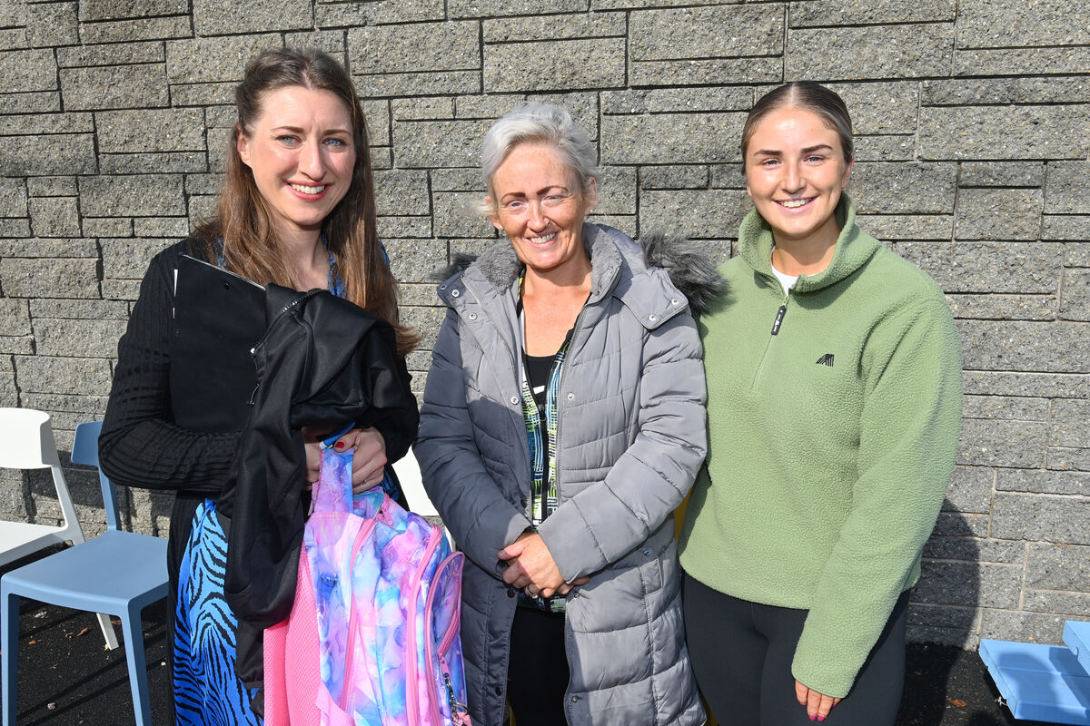  Marie O'Sullivan Leone Sheehan and Rachel Carey at the launch of a outdoor learning space at Scoil Aiseiri Chriost, Farranree, Cork. Picture Dan Linehan