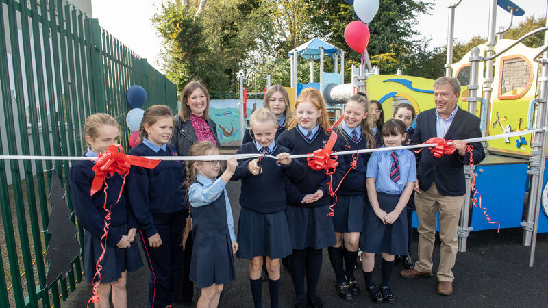 Pictures: Outdoor learning space proves a big hit with Farranree pupils