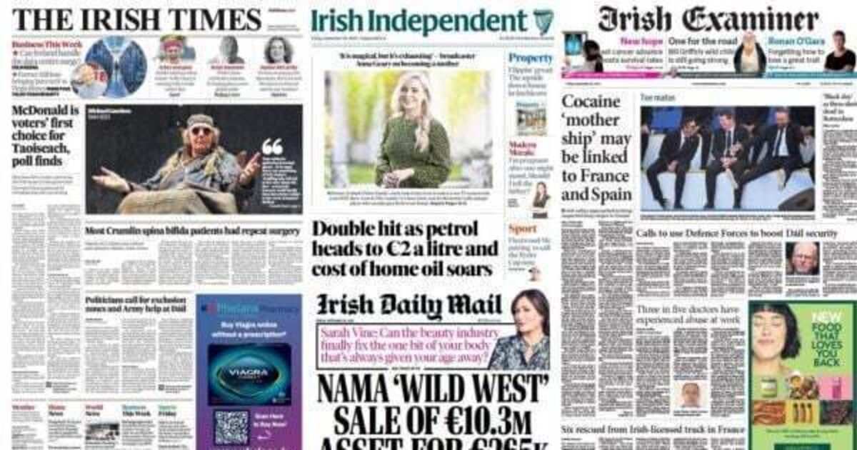 What the papers say: Friday's front pages - Vimarsana News