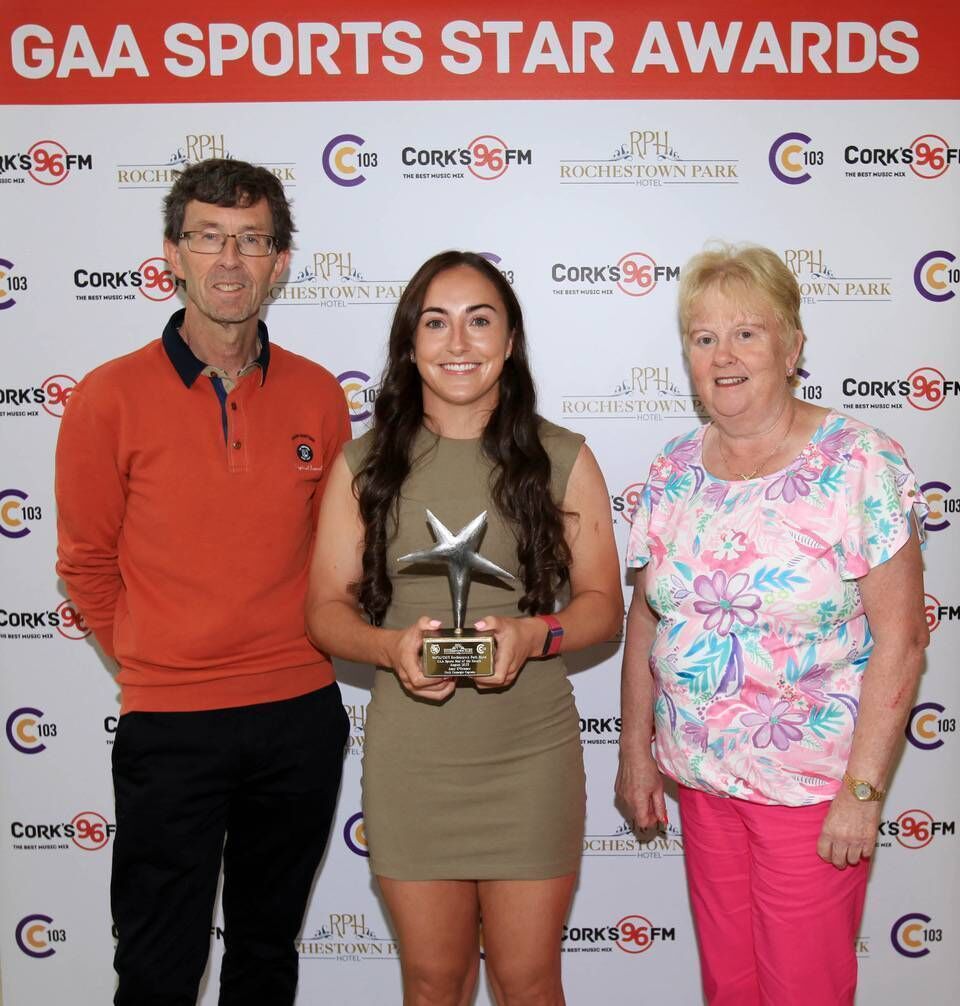Award winner Amy O'Connor with Rory Noonan of the Echo and Marian McCarthy Award winner Amy O'Connor with Rory Noonan of the Echo and Marian McCarthy