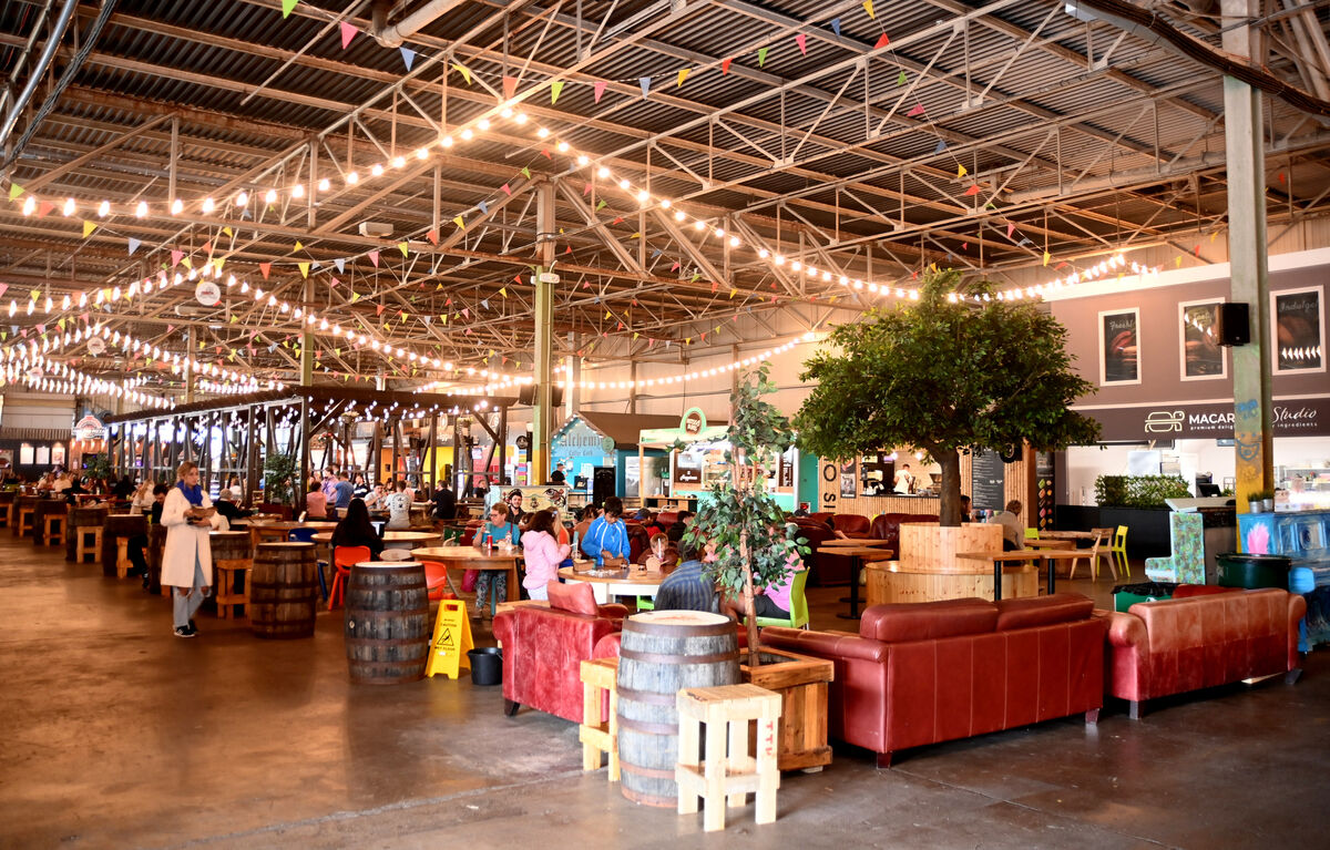 The 'Food hall' seating area at the Marina Market on Centre Park Road. Pic Larry Cummins The 'Food hall' seating area at the Marina Market on Centre Park Road. Pic Larry Cummins