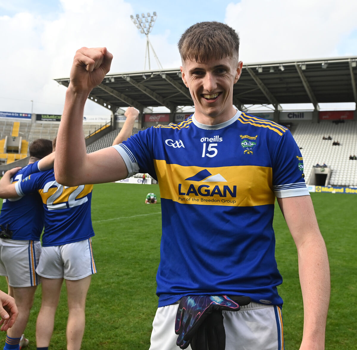 Kilshannig's Tom Cunningham 'man of the match' celebrates after defeating Aghabullogue in the IAFC final last season. Can Kilshannig win back-to-back county titles? Picture: Eddie O'Hare