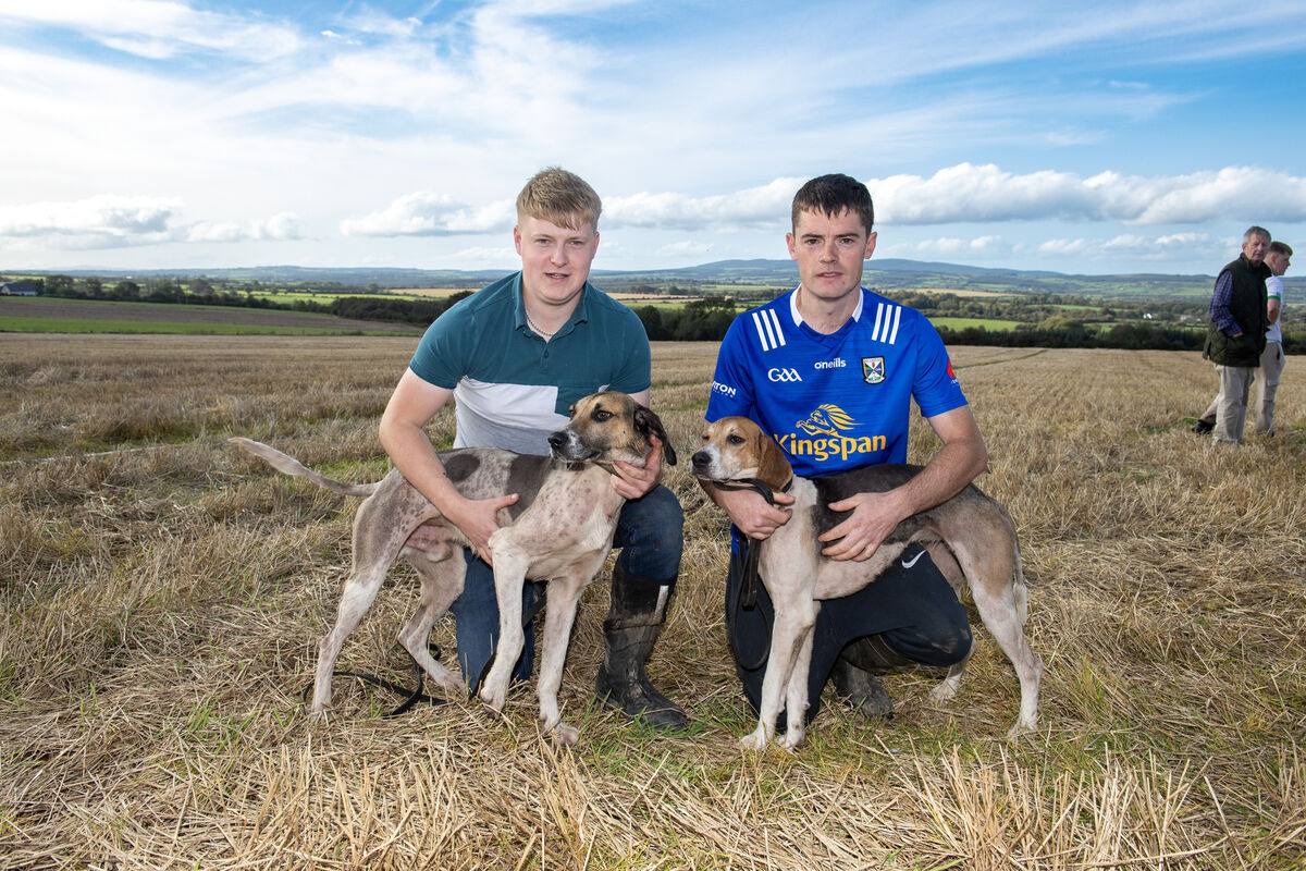  Ruairi Bannom with Too Hot to Handle and Stephen Smith with Zena. Picture: Dan Linehan