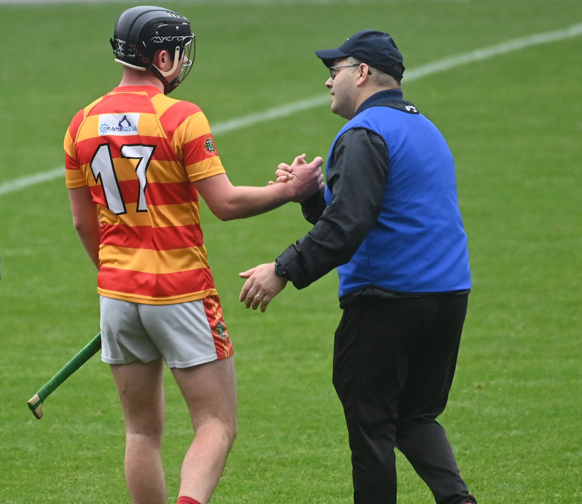 Newcestown manager Cha Wilson with Seamus O'Sullivan. Picture: Eddie O'Hare Newcestown manager Cha Wilson with Seamus O'Sullivan. Picture: Eddie O'Hare