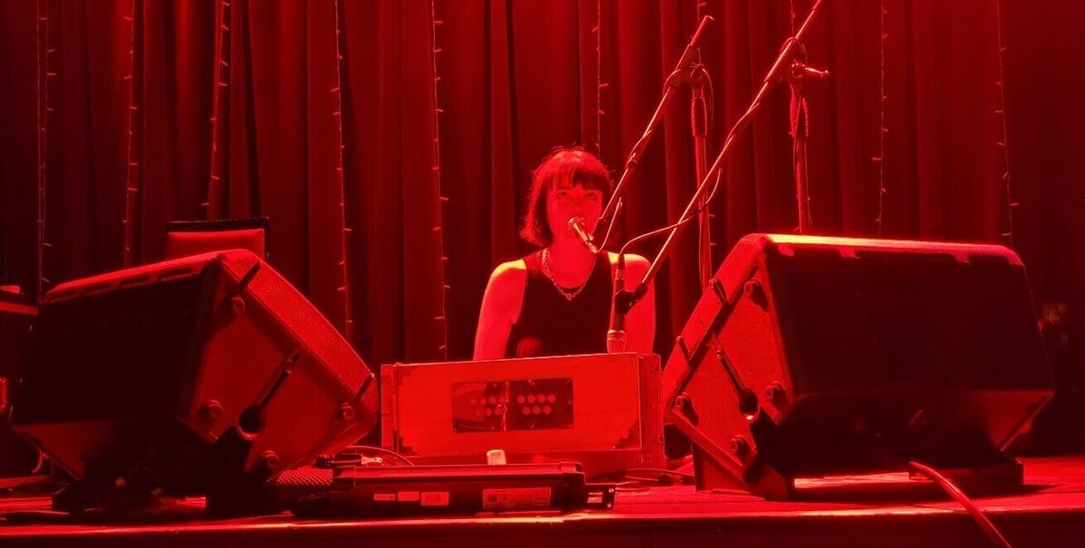 Elaine Malone: on stage performing as Mantua, a project where Malone has explored different sounds through improvisation. Pic: Mike McGrath-Bryan