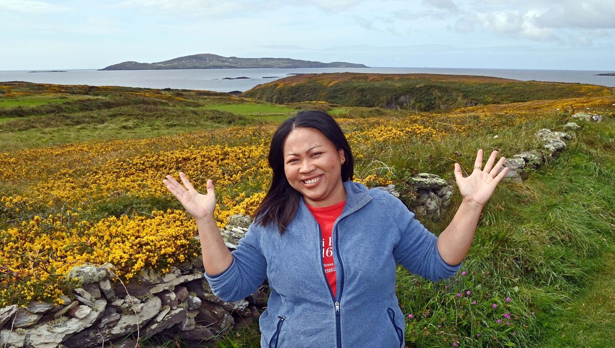 Amm McCormack on Heir Island in West Cork. Amm McCormack on Heir Island in West Cork.