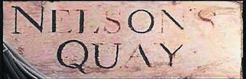 The Nelson’s Quay plaque, which pre-dates the building it is on in Parnell Place
