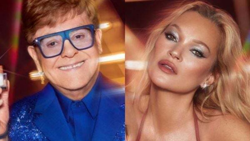 Elton John and Kate Moss mark Christmas song in beauty campaign Elton John and Kate Moss mark Christmas song in beauty campaign