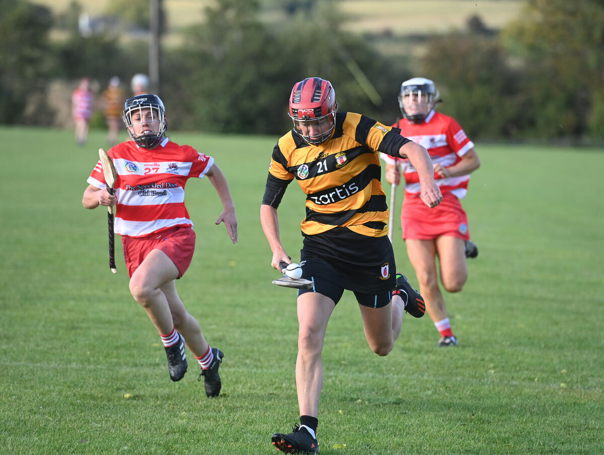 Elannah Sheehan, Seandún, in action against Courcey Rovers. Picture: Larry Cummins Elannah Sheehan, Seandún, in action against Courcey Rovers. Picture: Larry Cummins