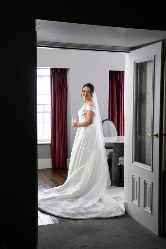 The bride got her dress and veil from Diamond Bridal. Make-up was by Eimear McKenna and hair was by Audrey Mains. Paul’s suit was from Tony’s Menswear in Cork city.