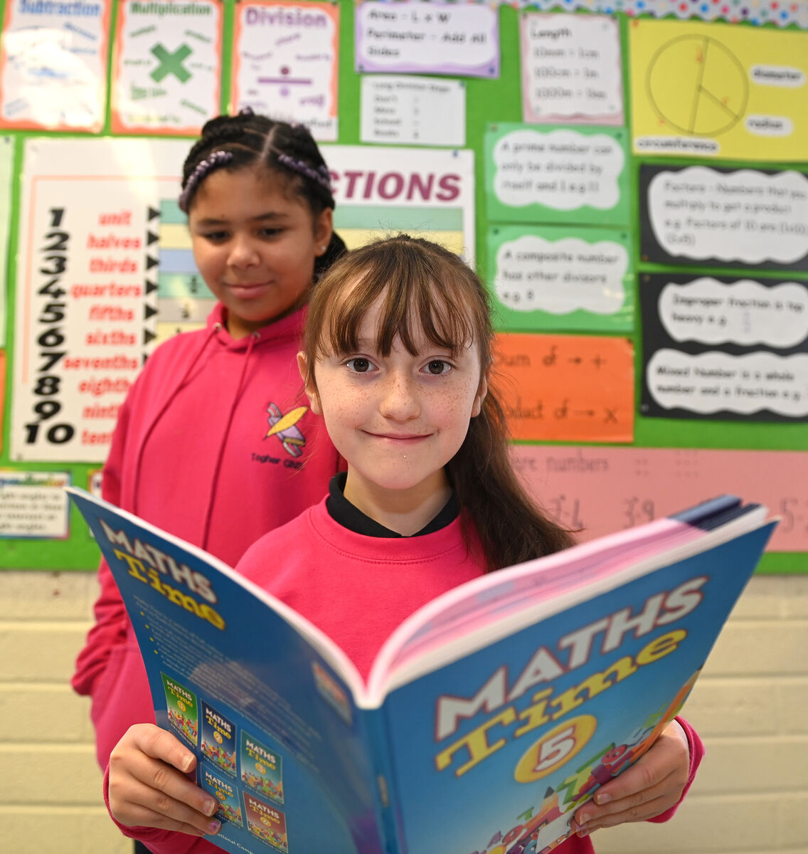 Lily and Julia from 5th class at Togher GNS. Pic Larry Cummins Lily and Julia from 5th class at Togher GNS. Pic Larry Cummins