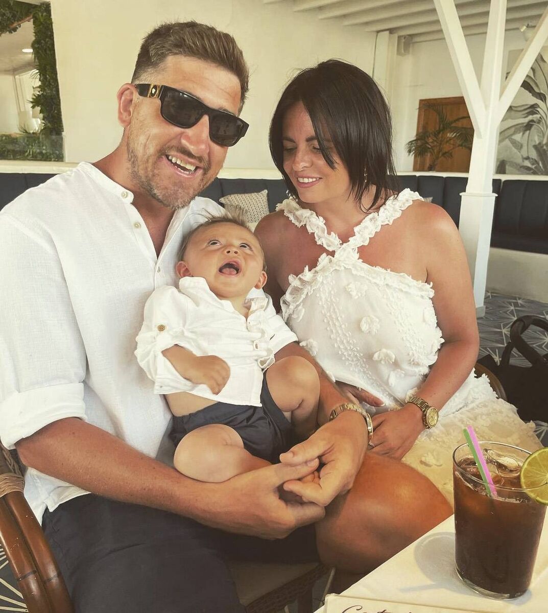 TJ Murphy, with parents Emma and Tomás.