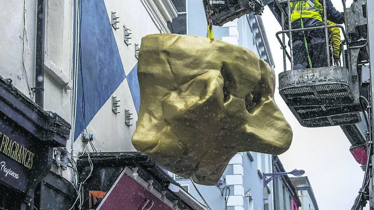 Heads up for Face Cup, Cork city’s latest artwork