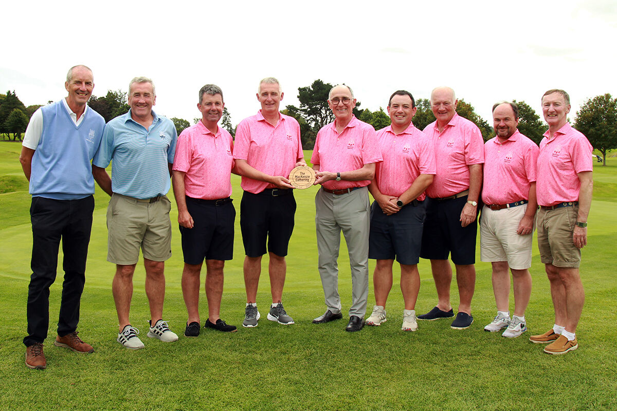 The Cork team who won the MacKenzie Gathering Trophy which was held at Cork Golf Club. Picture: Niall O'Shea