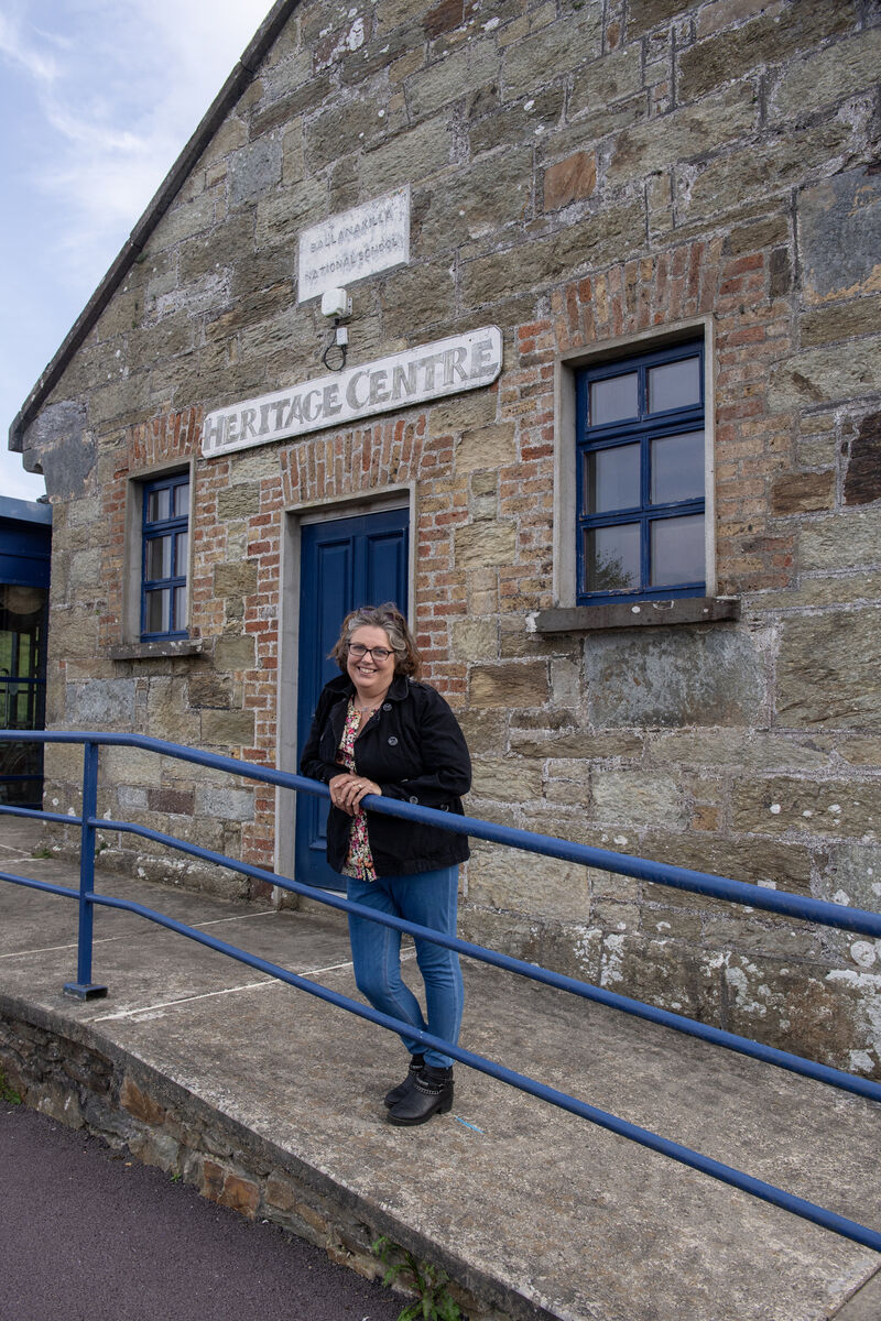 Ann Marie Harrington outside the Heritage and Information Centre on Bere Island which was the old Ballanakilla National School where she attended as a junior infant. Picture Dan Linehan Ann Marie Harrington outside the Heritage and Information Centre on Bere Island which was the old Ballanakilla National School where she attended as a junior infant. Picture Dan Linehan