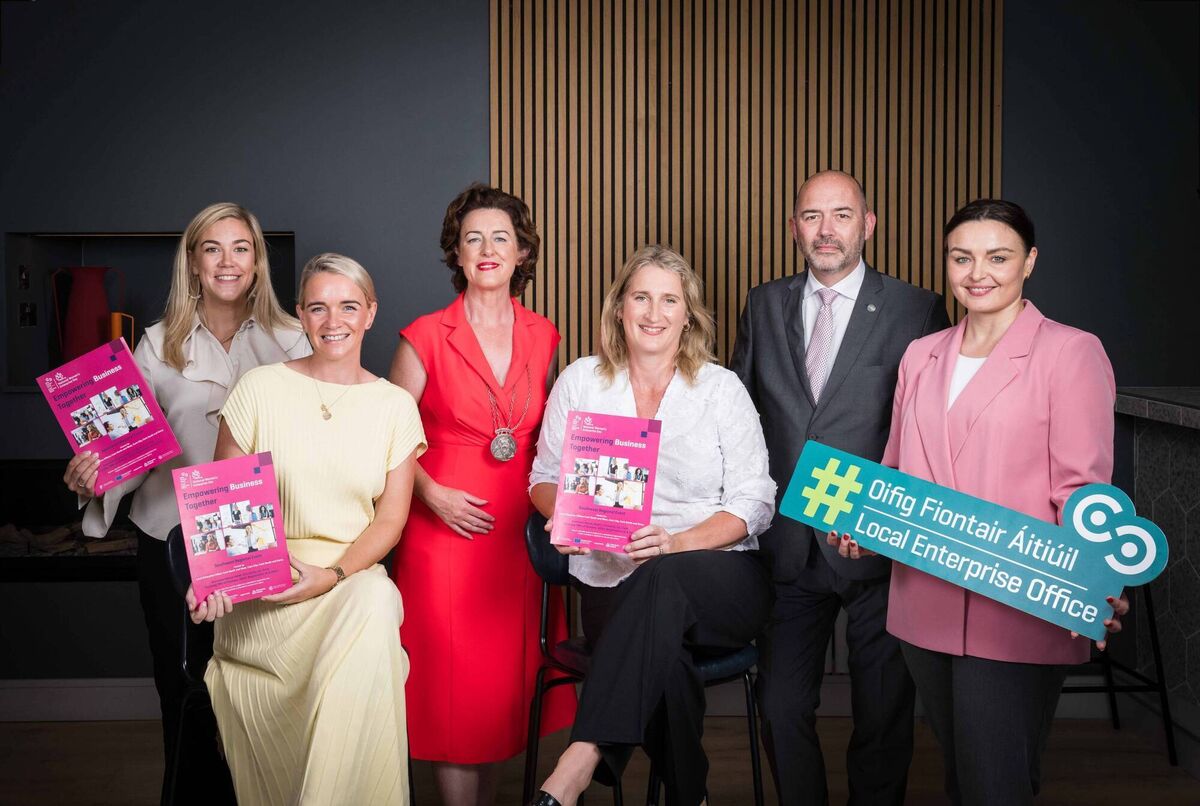 Cork County Council’s Local Enterprise Office North and West is delighted to welcome the return of the Southwest’s National Women’s Enterprise Day Regional Event to Cork for 2023. Taking place on Thursday October 19th, at the Dunmore House Hotel in Clonakilty. Pictured at the launch were L-R Lisa Finn, Business Advisor, Local Enterprise Office Cork North & West; Amy Jane Keating, Event Host and MC; Deputy Mayor of the County of Cork, Cllr. Gillian Coughlan; Caroline Murphy, West Cork Eggs, Event Ambassador and Leading Light representing Local Enterprise Office Cork North & West; Kevin Curran, Head of Enterprise, Local Enterprise Office Cork North & West and Jamie Cuthbert, Event Coordinator and Business Advisor, Local Enterprise Office Cork North & West. Picture: Joleen Cronin Cork County Council’s Local Enterprise Office North and West is delighted to welcome the return of the Southwest’s National Women’s Enterprise Day Regional Event to Cork for 2023. Taking place on Thursday October 19th, at the Dunmore House Hotel in Clonakilty. Pictured at the launch were L-R Lisa Finn, Business Advisor, Local Enterprise Office Cork North & West; Amy Jane Keating, Event Host and MC; Deputy Mayor of the County of Cork, Cllr. Gillian Coughlan; Caroline Murphy, West Cork Eggs, Event Ambassador and Leading Light representing Local Enterprise Office Cork North & West; Kevin Curran, Head of Enterprise, Local Enterprise Office Cork North & West and Jamie Cuthbert, Event Coordinator and Business Advisor, Local Enterprise Office Cork North & West. Picture: Joleen Cronin