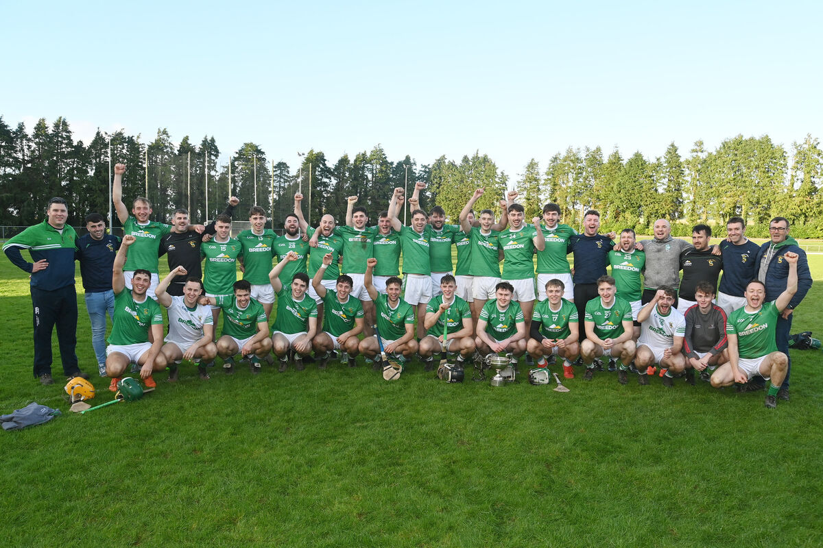 Celebration for Harbour Rovers after winning the Avondhu JAHC final at Castletownroche. Picture: Denis Minihane.