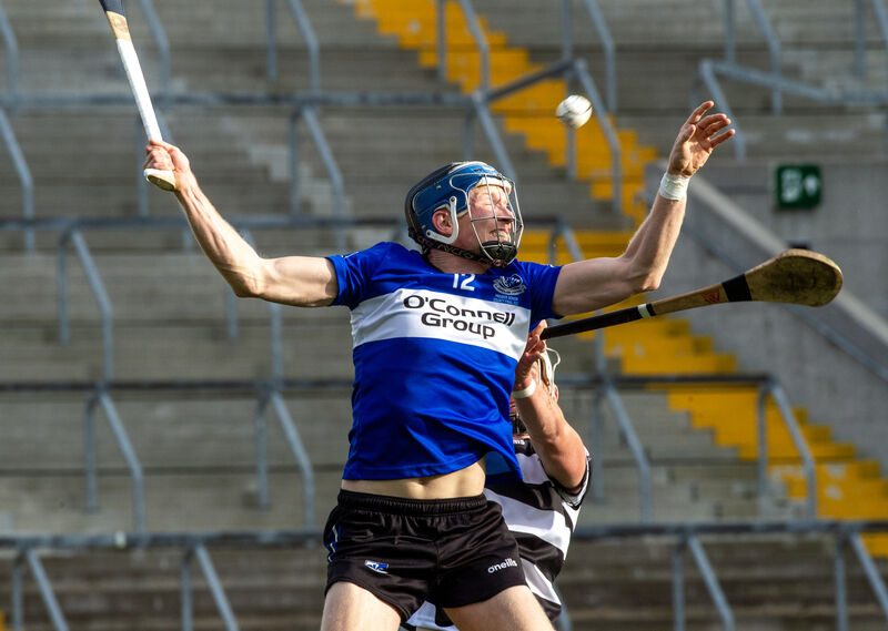  Cian Darcy of Sarsfields contesting possession with Midleton's Tommy O'Connell. Picture: Dan Linehan