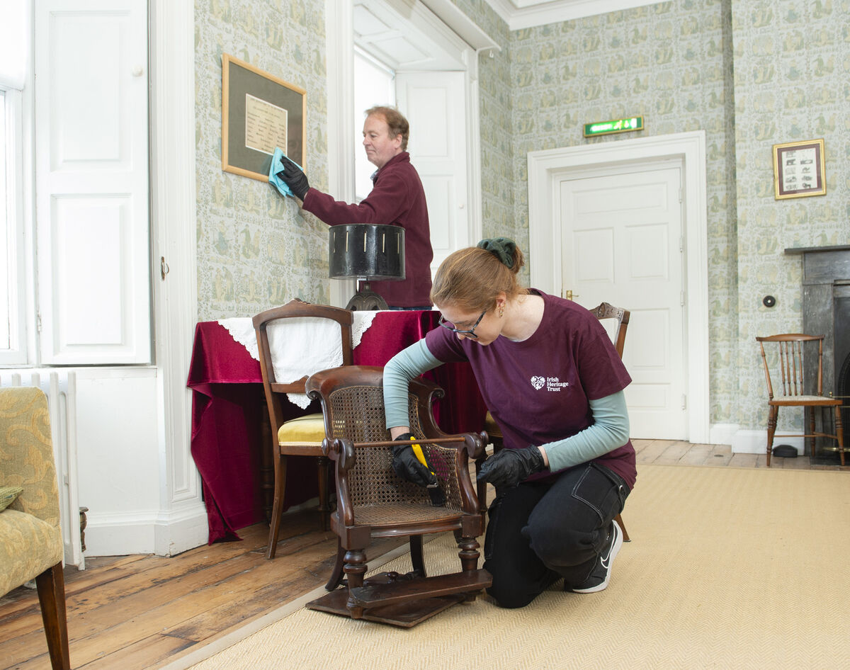 Padraig Murray and Laura Griffin, Irish Heritage Trust Volunteers in Fota House, Arboretum and Gardens. Photo: Gerard McCarthy Padraig Murray and Laura Griffin, Irish Heritage Trust Volunteers in Fota House, Arboretum and Gardens. Photo: Gerard McCarthy