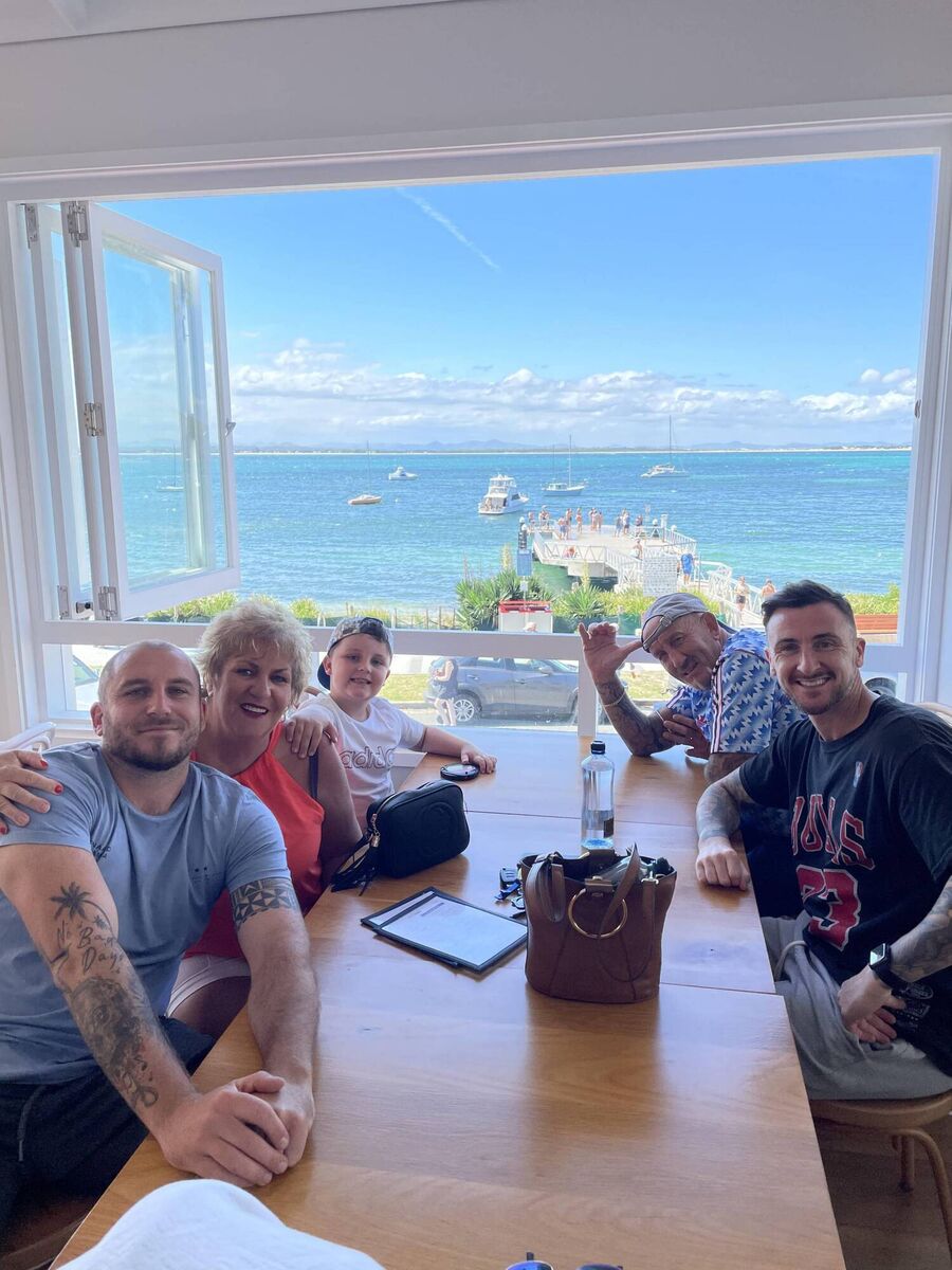 Ellen O'Donovan with her son Alfie O'Donovan, her mother Marian Foley, brother Conor Foley and her father Liam on the right, with her husband Roy. Ellen O'Donovan with her son Alfie O'Donovan, her mother Marian Foley, brother Conor Foley and her father Liam on the right, with her husband Roy.