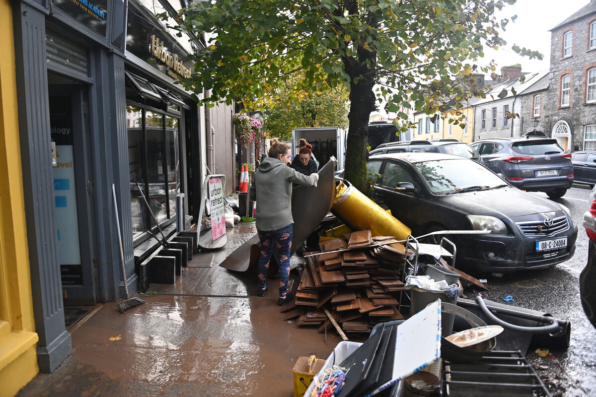 The clean up at Urban Retreat hair salon in Midleton. Picture: Dan Linehan The clean up at Urban Retreat hair salon in Midleton. Picture: Dan Linehan