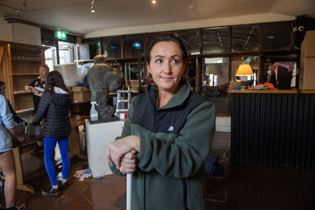  Sally O'Brien cleaning up at the Farmgate restaurant in Midleton, Co Cork; Picture Dan Linehan