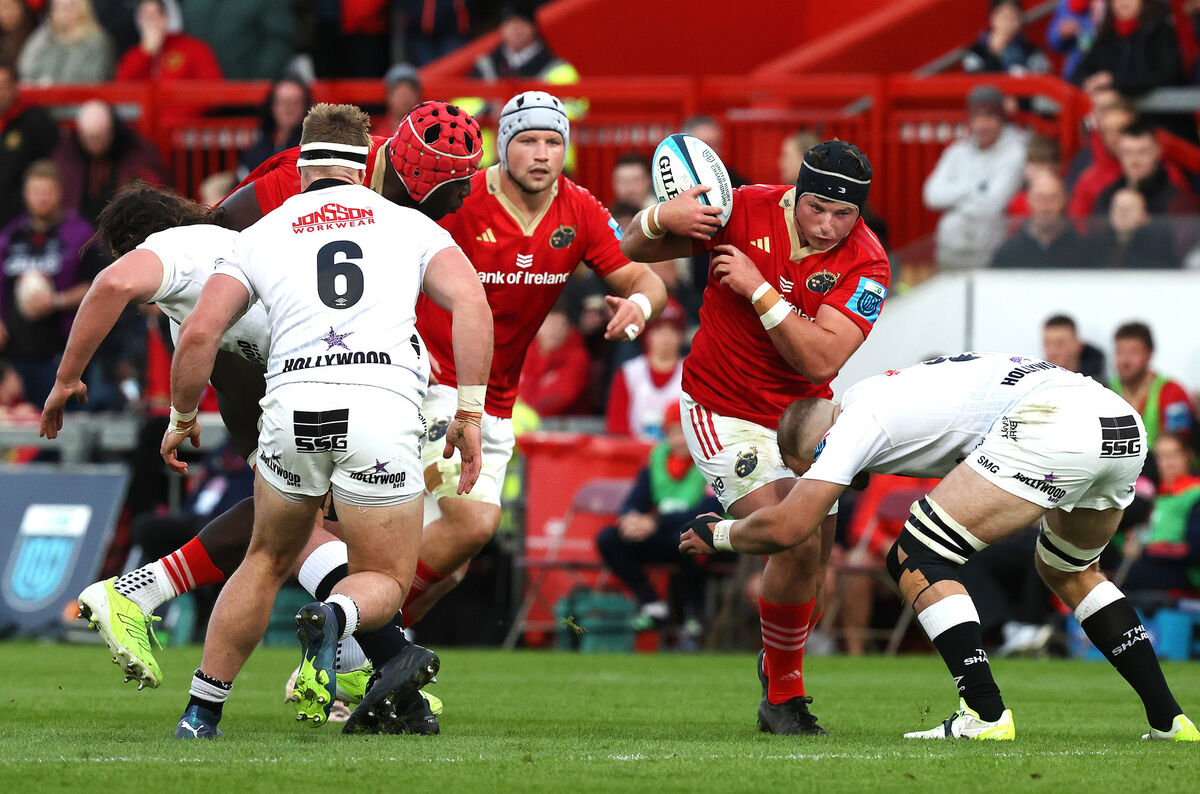 Munster's Josh Wycherley on the move. Picture: INPHO/Bryan Keane Munster's Josh Wycherley on the move. Picture: INPHO/Bryan Keane