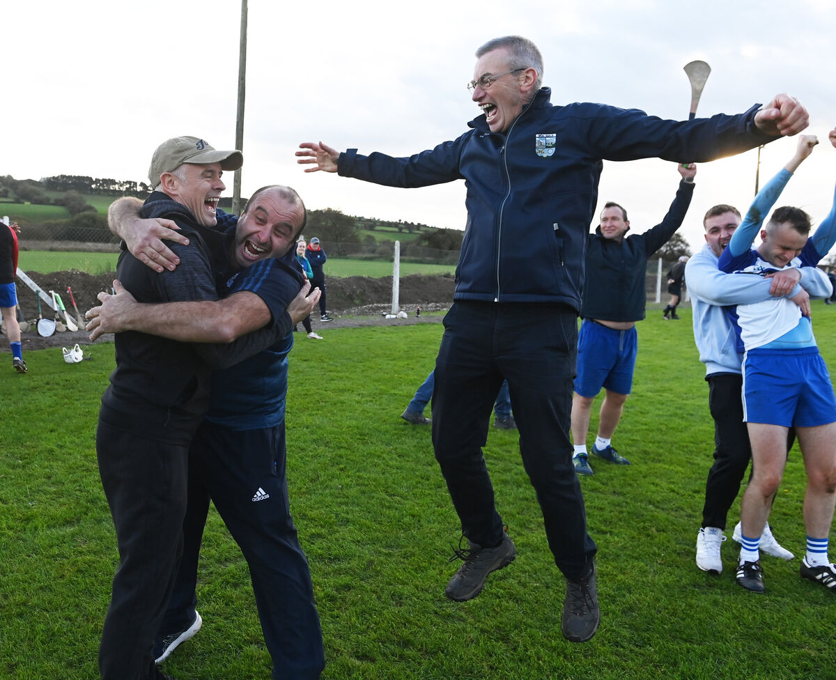 Belgooly coach Seanie McGrath (left) and selectors celebrate. Picture: Eddie O'Hare Belgooly coach Seanie McGrath (left) and selectors celebrate. Picture: Eddie O'Hare