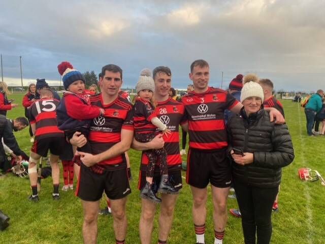 Joy for Newmarket as baby Séimí Ryan, John Ryan, Ada Ryan, Tadhg Ryan, Alan Ryan and proud mother and grandmother Agnes Ryan celebrate. Joy for Newmarket as baby Séimí Ryan, John Ryan, Ada Ryan, Tadhg Ryan, Alan Ryan and proud mother and grandmother Agnes Ryan celebrate.