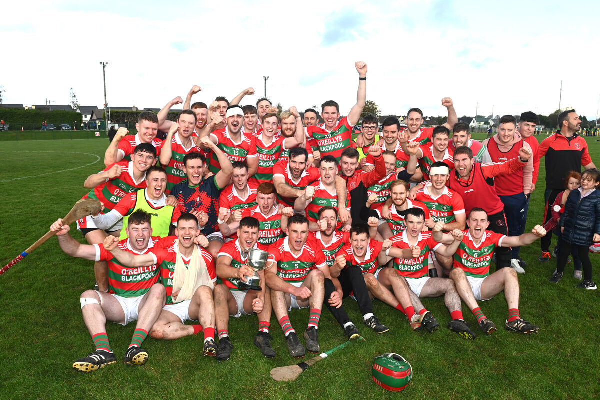 Carraig na bhFear, captained by Paul Sheehan, after they landed the East Cork oil-sponsored Imokilly JAHC at Rathcormac. Picture: Larry Cummins Carraig na bhFear, captained by Paul Sheehan, after they landed the East Cork oil-sponsored Imokilly JAHC at Rathcormac. Picture: Larry Cummins