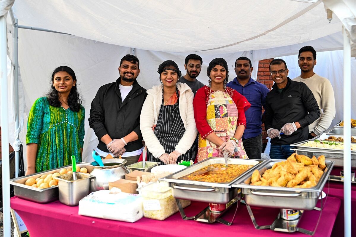  The team from MYX TIQ catering pictured at the Durga Puja in Mahon Community Centre on Sunset. Picture by Chani Anderson