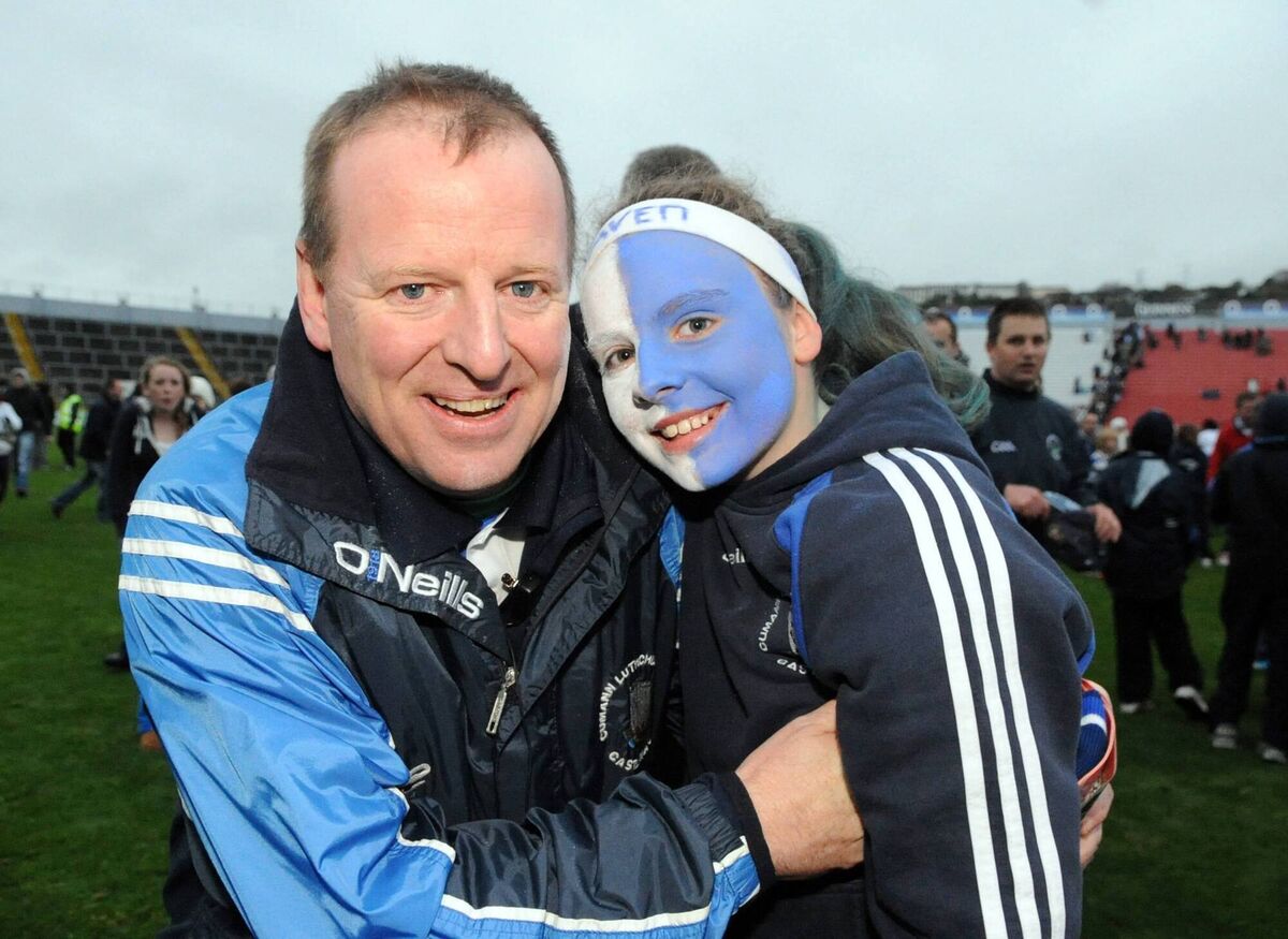 Castlehaven selector John Cleary and his daughter Emma after defeating Duhallow. Picture: Eddie O'Hare Castlehaven selector John Cleary and his daughter Emma after defeating Duhallow. Picture: Eddie O'Hare