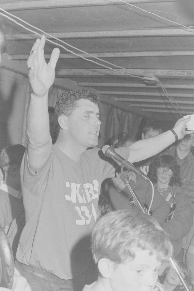 O'Donovan Rossa captain Mick McCarthy leading the celebrations after the team returned to Skibbereen following another famous win.