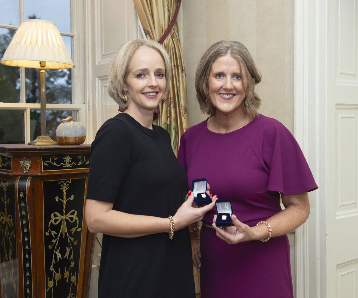 Petrina Bohan, Model Farm Rd and Fiona Haynes, Ovens both Received the 20 year service award. Photo: Gerard McCarthy. Petrina Bohan, Model Farm Rd and Fiona Haynes, Ovens both Received the 20 year service award. Photo: Gerard McCarthy.