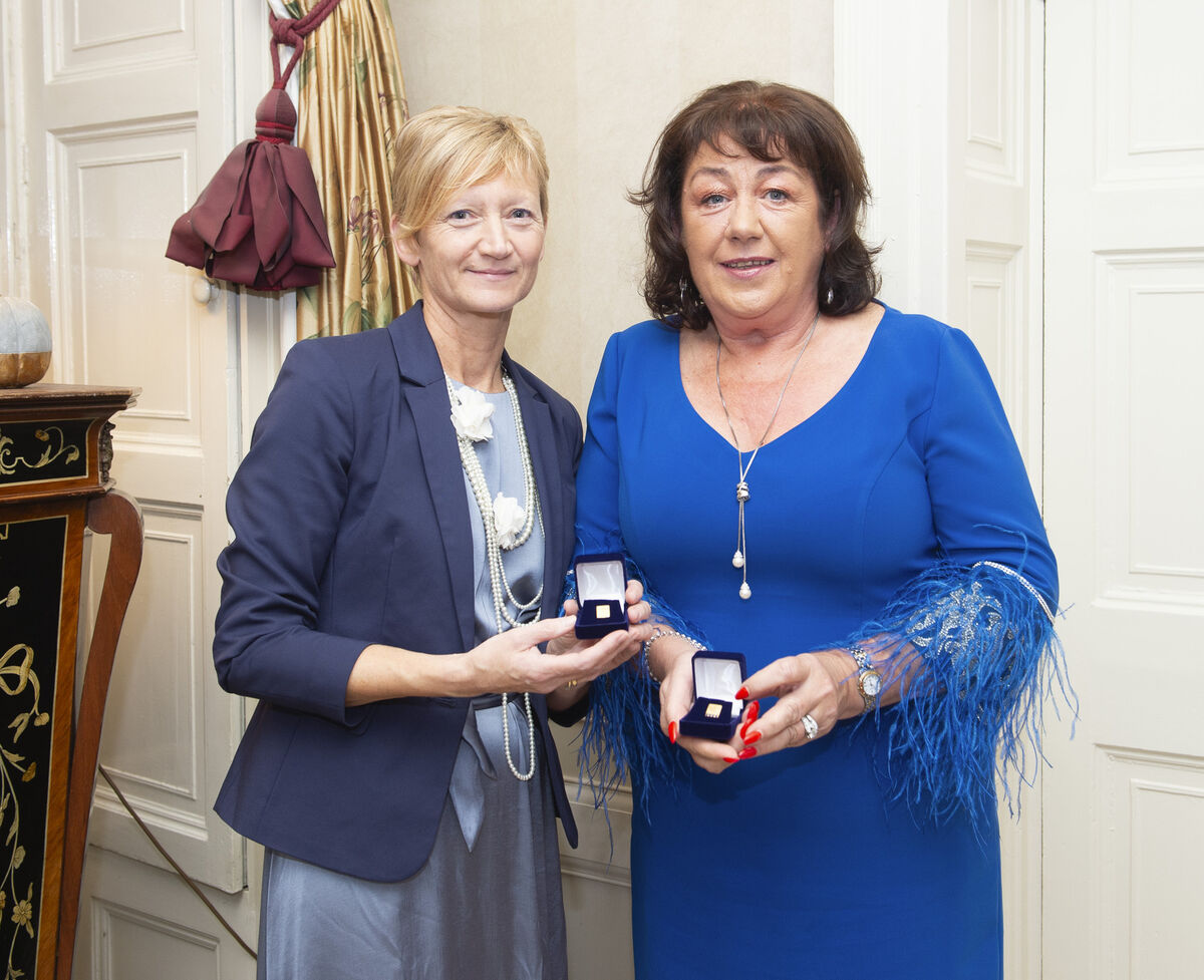 Catherine O’Sullivan, Bantry Received the 30 year service award and Lilian Cooney, Dunamore Received the 20 year service award. Photo: Gerard McCarthy. Catherine O’Sullivan, Bantry Received the 30 year service award and Lilian Cooney, Dunamore Received the 20 year service award. Photo: Gerard McCarthy.