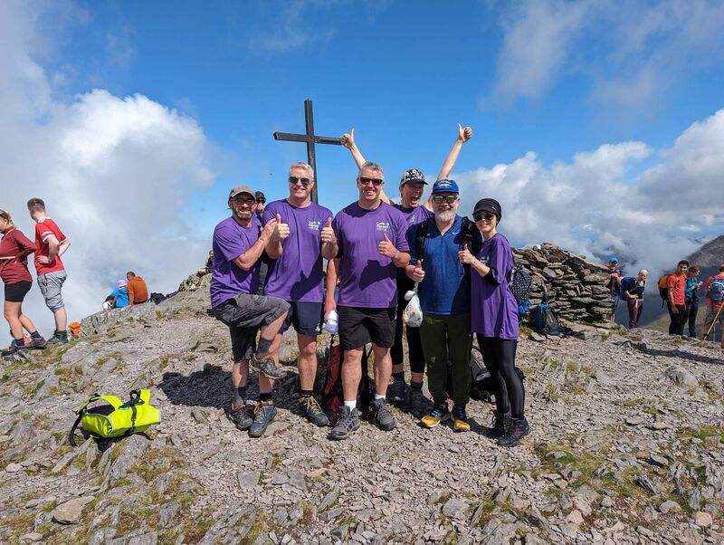 Johnson Controls staff who climbed up Carrauntoohil in aid of Cystic Fibrosis Ireland.
