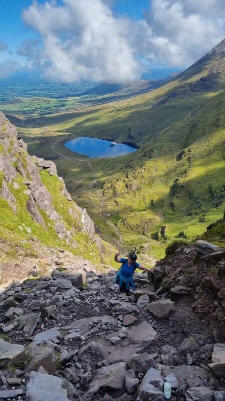 Climbing the mountain had its challenges.