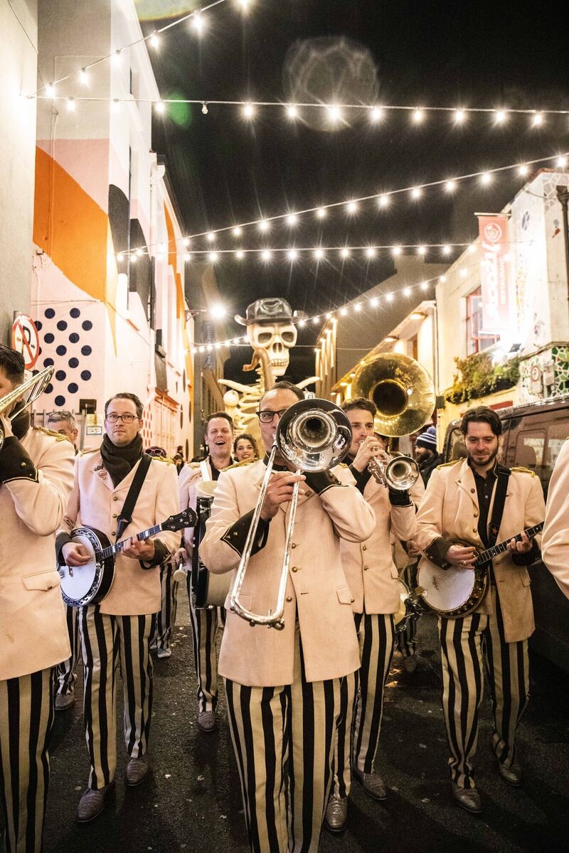 The excitement of Cork Jazz Festival as with brass bands take to the streets, and a great atmosphere abounds. Picture: Clare Keogh The excitement of Cork Jazz Festival as with brass bands take to the streets, and a great atmosphere abounds. Picture: Clare Keogh