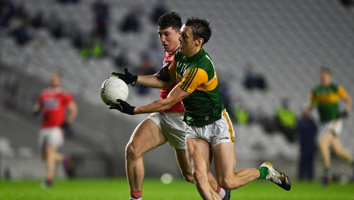 David Clifford of Kerry is tackled by Tadhg Corkery of Cork during the Munster SFC semi-final at Páirc Uí Chaoimh in 2020. Picture: Brendan Moran/Sportsfile David Clifford of Kerry is tackled by Tadhg Corkery of Cork during the Munster SFC semi-final at Páirc Uí Chaoimh in 2020. Picture: Brendan Moran/Sportsfile