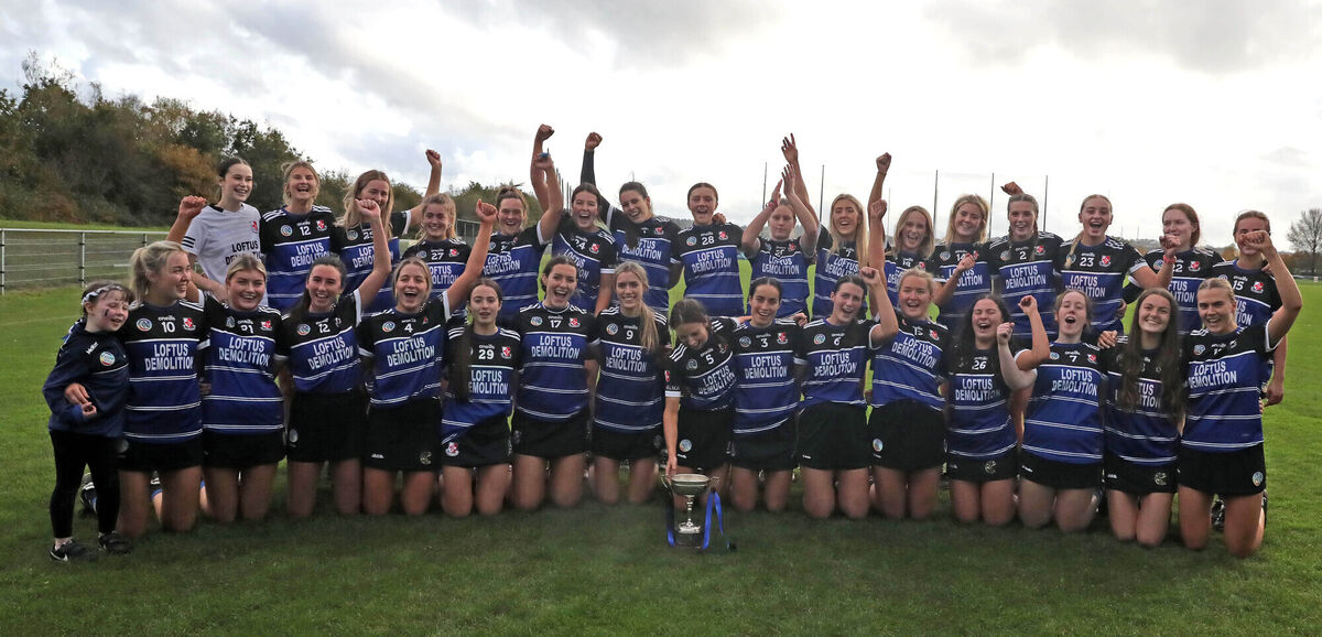 Joy for Sars camogie team. Picture: Jim Coughlan. Joy for Sars camogie team. Picture: Jim Coughlan.