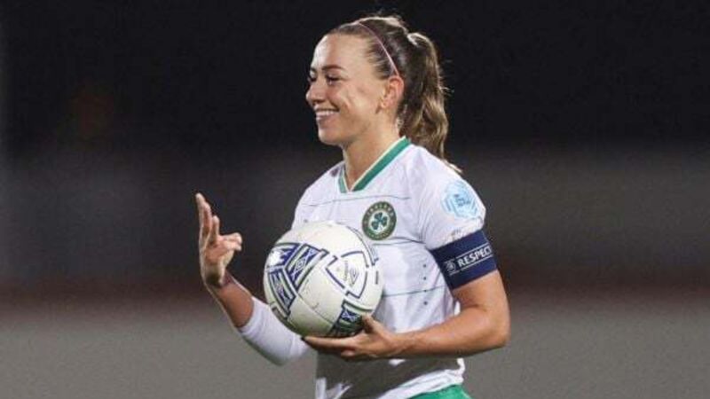 Katie McCabe hat-trick inspires Republic of Ireland to victory over Albania Katie McCabe hat-trick inspires Republic of Ireland to victory over Albania