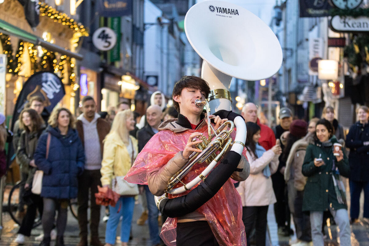 Rebel Brass take to the streets of Cork City during The Big Fringe. 