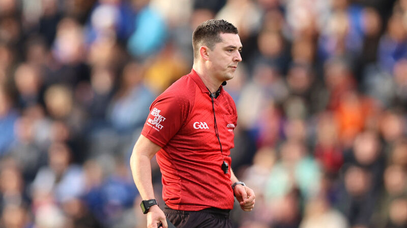 County final referee Ciarán O'Regan looking to make further progress County final referee Ciarán O'Regan looking to make further progress
