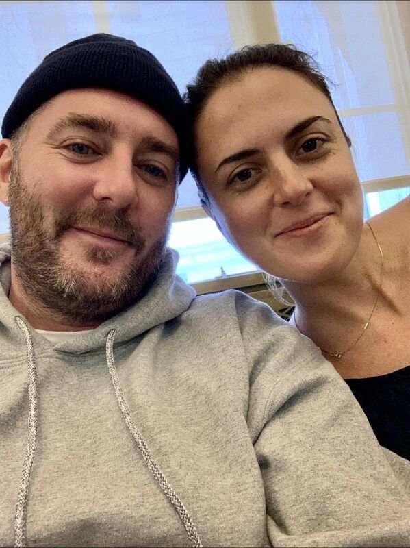 Alan O’Keeffe with his wife Ali. The couple are expecting their first child together. Alan O’Keeffe with his wife Ali. The couple are expecting their first child together.