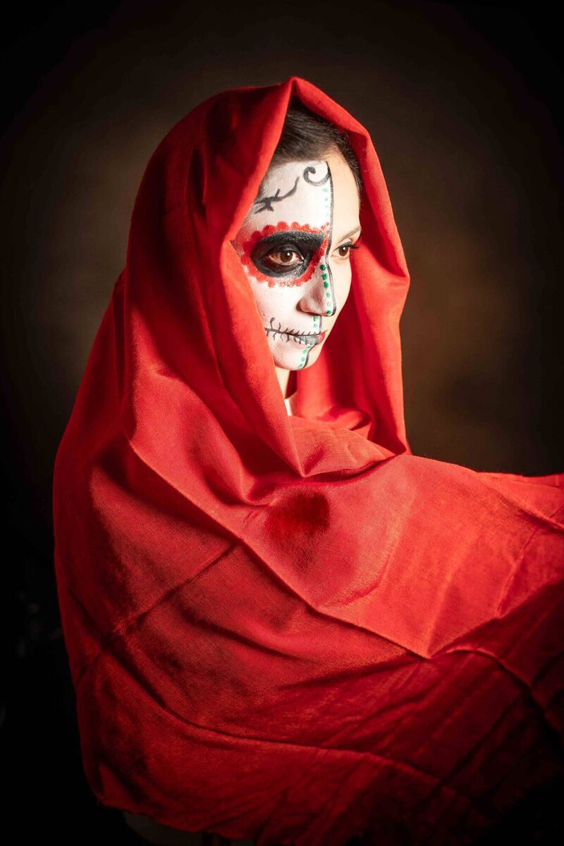Edith Cedeño from Amdie Mexico. The group are preparing to present Blue Mist (La Niebla Azul)-the Day of the Dead-through dance at Dance Cork Firkin Crane this Saturday. Photograph by Stephen Bean